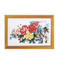 富貴花開(kāi)十字繡掛畫65*47cm