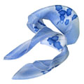 藍(lán)色點(diǎn)點(diǎn)小花2元店絲巾[略有差異]