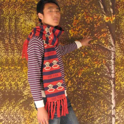 男生個性韓流非主流條條毛衫[6107紫色]