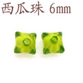 XGZ06-時尚壓克力串珠散珠西瓜珠6mm[共20多種顏色]