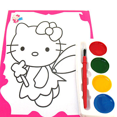 mickey小學(xué)生雙面水彩畫(huà)