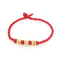 金色轉(zhuǎn)運(yùn)珠紅繩手鏈紅繩產(chǎn)品[保色金]