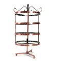 96對(duì)裝圓形旋轉(zhuǎn)銅架/飾品柜臺(tái)耳釘耳環(huán)掛放展架