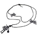 蓬蓬裙女生布藝雙層長(zhǎng)項(xiàng)鏈韓版項(xiàng)鏈[時(shí)尚明星]