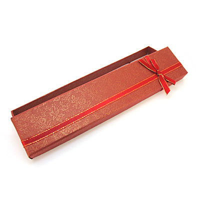 大紅精致紋理手鏈手表長盒