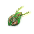 綠色金粉琉璃墜/女士琉璃項(xiàng)墜
