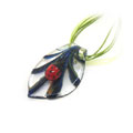 深色葉子七星瓢蟲琉璃掛墜項(xiàng)飾品