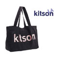 kitson實(shí)用黑色麂皮絨手提包 燙金logo便當(dāng)包單肩包批發(fā)