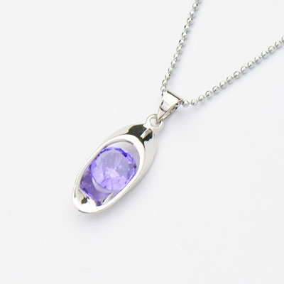 紫色鋯石小飾品/時尚鋯石吊墜批發(fā)